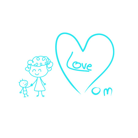 I Love Momのイラスト素材