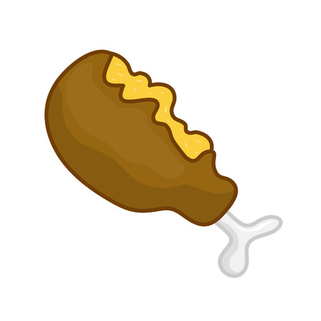 meat isolated illustration on white backgroundのイラスト素材