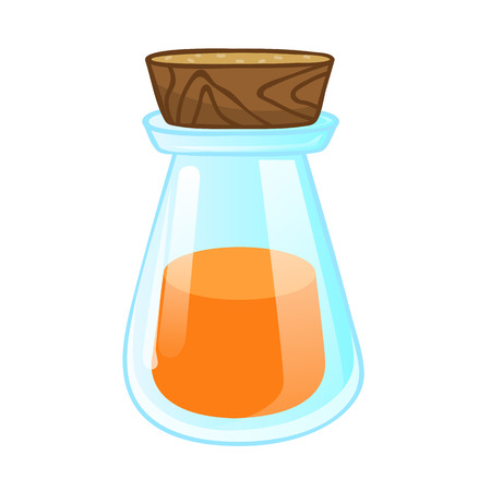 Test tube isolated illustration on white backgroundのイラスト素材