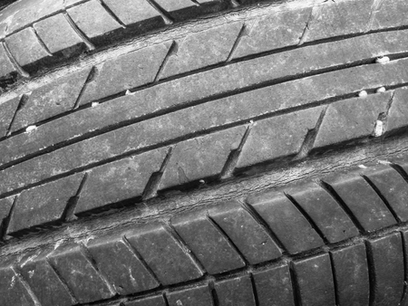 close up of old tyre texture backgroundの写真素材