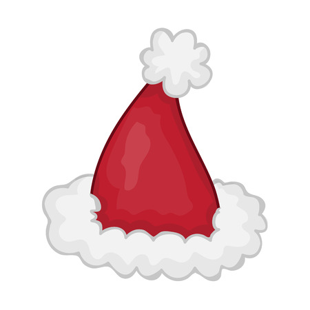 Santa hat isolated illustration on white backgroundのイラスト素材