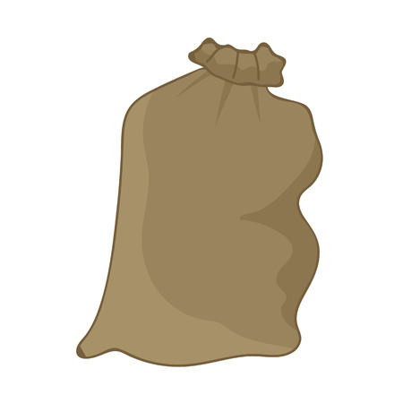 Canvas sack isolated illustration on white backgroundのイラスト素材