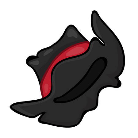 hat isolated illustration on white backgroundのイラスト素材