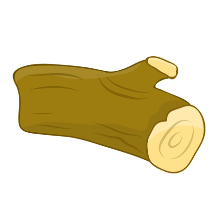timber isolated illustration on white backgroundのイラスト素材