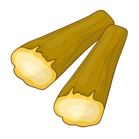 timber isolated illustration on white backgroundのイラスト素材
