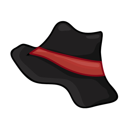 hat isolated illustration on white backgroundのイラスト素材