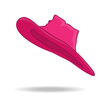 hat isolated illustration on white backgroundのイラスト素材