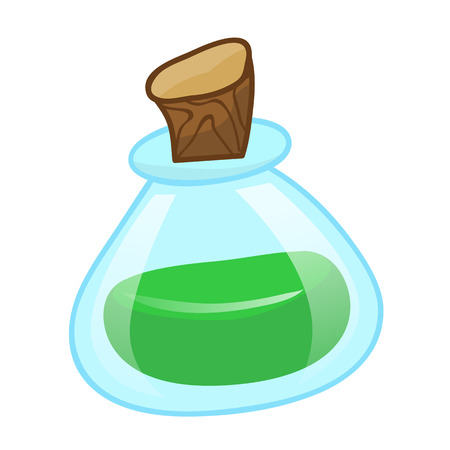 Test tube isolated illustration on white backgroundのイラスト素材