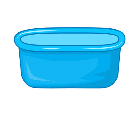 tub isolated illustration on white backgroundのイラスト素材