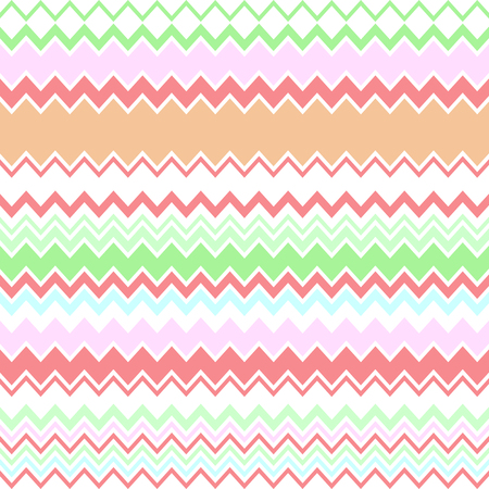 zigzag stripe pattern, pastel colorsのイラスト素材