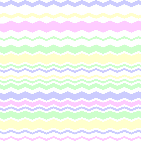 zigzag stripe pattern, pastel colorsのイラスト素材