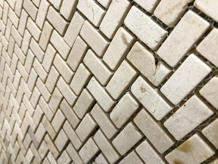 stone brick wall textured backgroundの写真素材