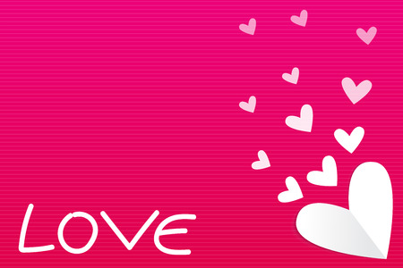 heart and love text, valentine's day backgroundのイラスト素材