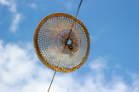 Lanna Lamp at a temple Northern Thailand. lamp lantern Lanna Yi Peng festival.の写真素材