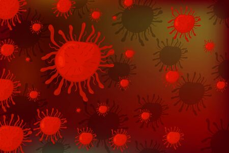 Covid-19 Coronavirus background. World pandemic concept. Vector illustration.のイラスト素材