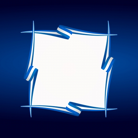 Abstract Greek, Argentinian and Israeli frame flagのイラスト素材