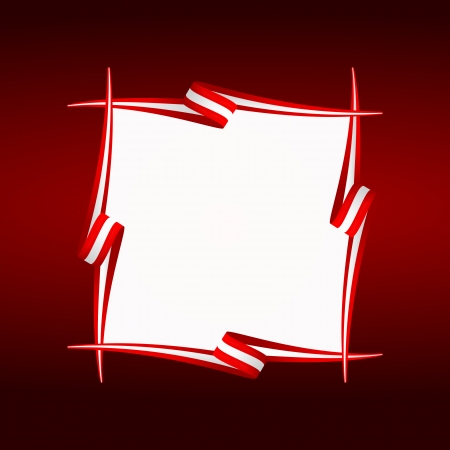 Abstract Austrian, Canadian and Denmark frame flagのイラスト素材