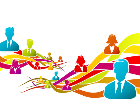 Abstract concept about business people vector illustrationのイラスト素材