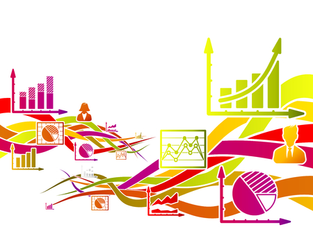Abstract motion concept about infographics vector illustrationのイラスト素材