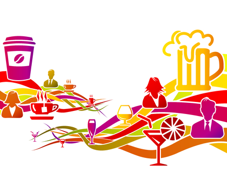 Abstract logo about leisure, concept vector illustrationのイラスト素材
