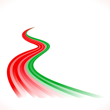 Abstract waving Portuguese, Bangladeshi and Moroccan flagのイラスト素材