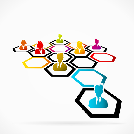 Business networking as a method of generating new businessのイラスト素材