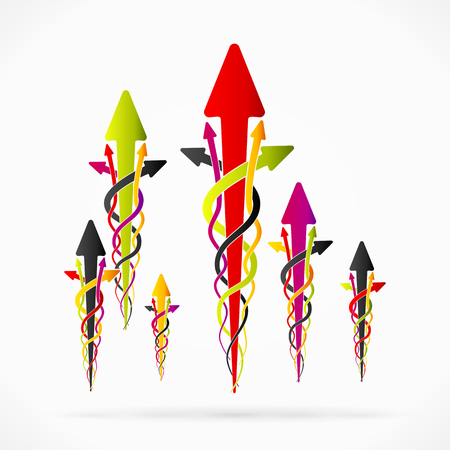 Abstract business decisions concept vector background illustrationのイラスト素材