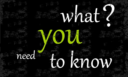 What you need to know sketched on a chalkboardのイラスト素材