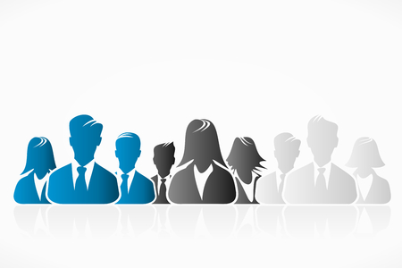 Business people silhouettesのイラスト素材