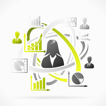 Infographics abstract motion concept のイラスト素材