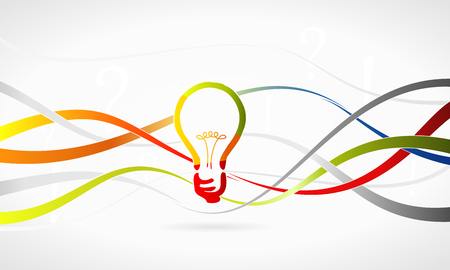 Multicolor idea banner concept abstract vector illustrationのイラスト素材