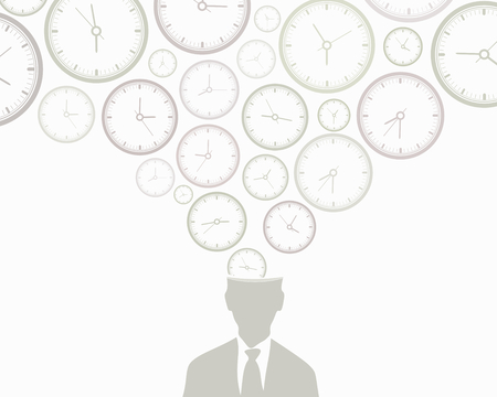 Time abstract vector background illustrationのイラスト素材