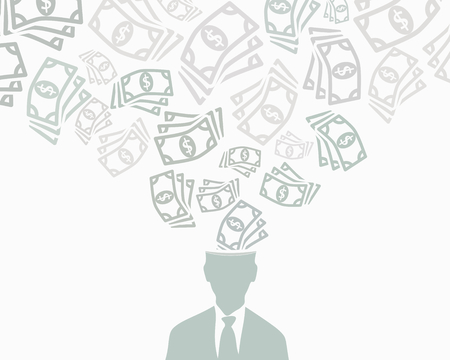 Money abstract vector background illustrationのイラスト素材