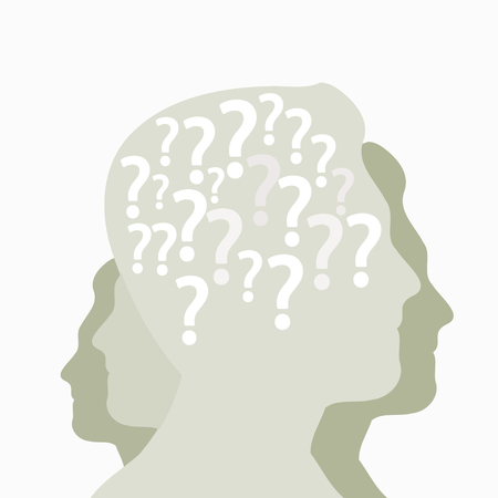 Questions abstract vector background illustrationのイラスト素材