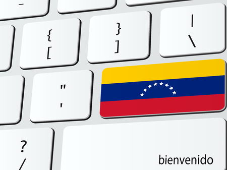 Welcome to Venezuela computer icon keyboardのイラスト素材