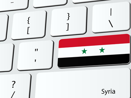 Syria flag computer icon keyboardのイラスト素材