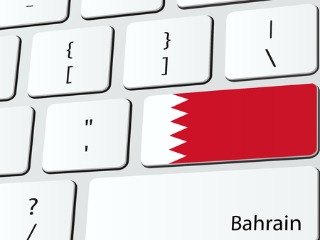 Bahraini flag computer icon keyboardのイラスト素材