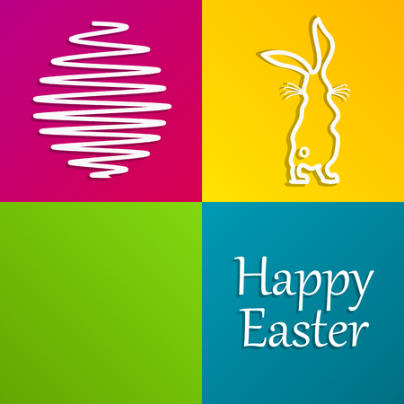 Happy easterのイラスト素材