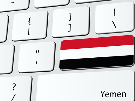 Yemeni flag computer icon keyboardのイラスト素材