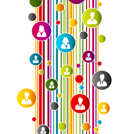 Abstract parallel lines multicolor business backgroundのイラスト素材