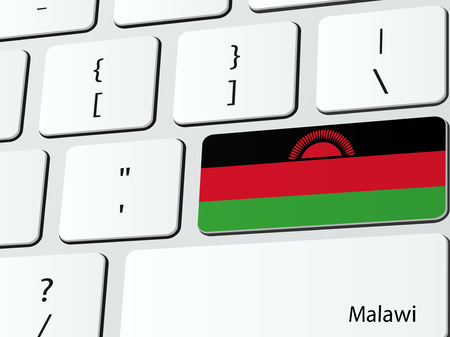 Malawian flagのイラスト素材