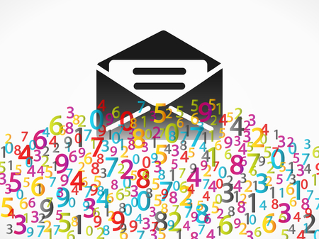Abstract email concept vector illustrationのイラスト素材
