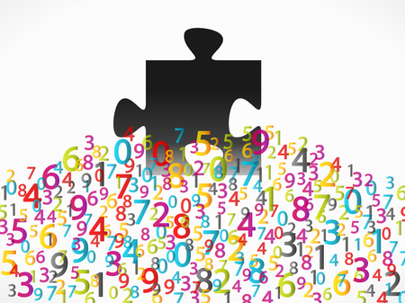 Abstract puzzle concept vector illustrationのイラスト素材