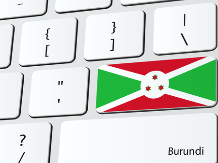 Burundian flag のイラスト素材