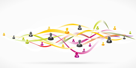 Abstract concept about business people illustrationのイラスト素材