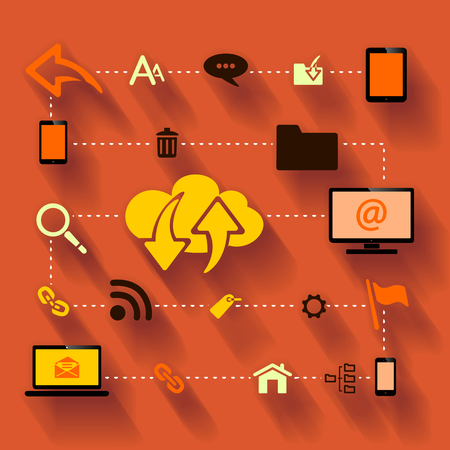 Internet traffic optimizationのイラスト素材