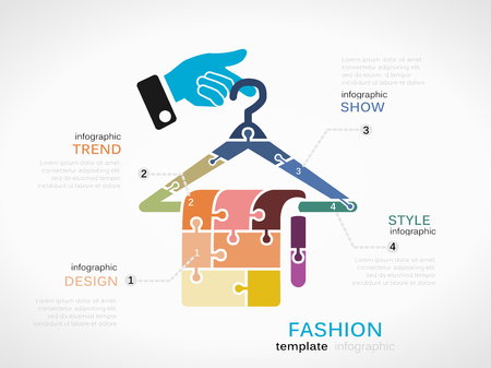 Fashion infographicsのイラスト素材