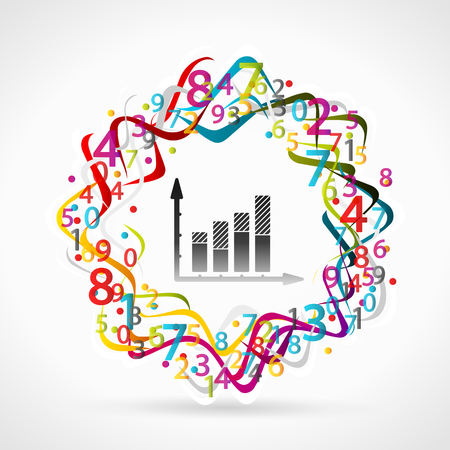Statistics concept illustrationのイラスト素材