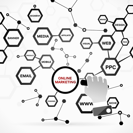 Online marketingのイラスト素材