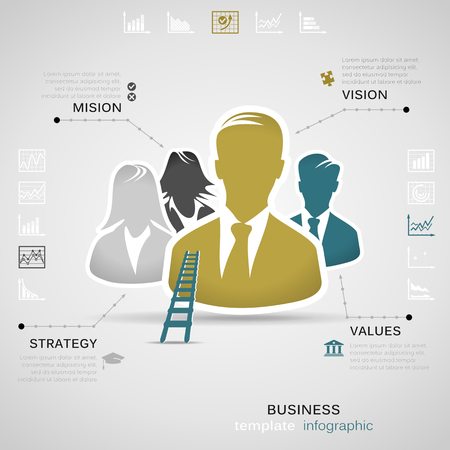 Business infographicのイラスト素材